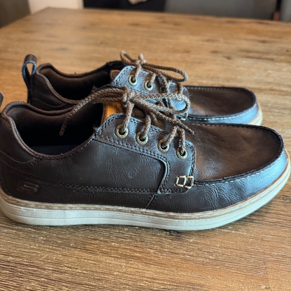 Skechers Men's Heston SN 65875 Chukka Casual Sneaker Brown Leather US 8 - Picture 5 of 15